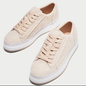 Zara Platform Sherpa Sneaker